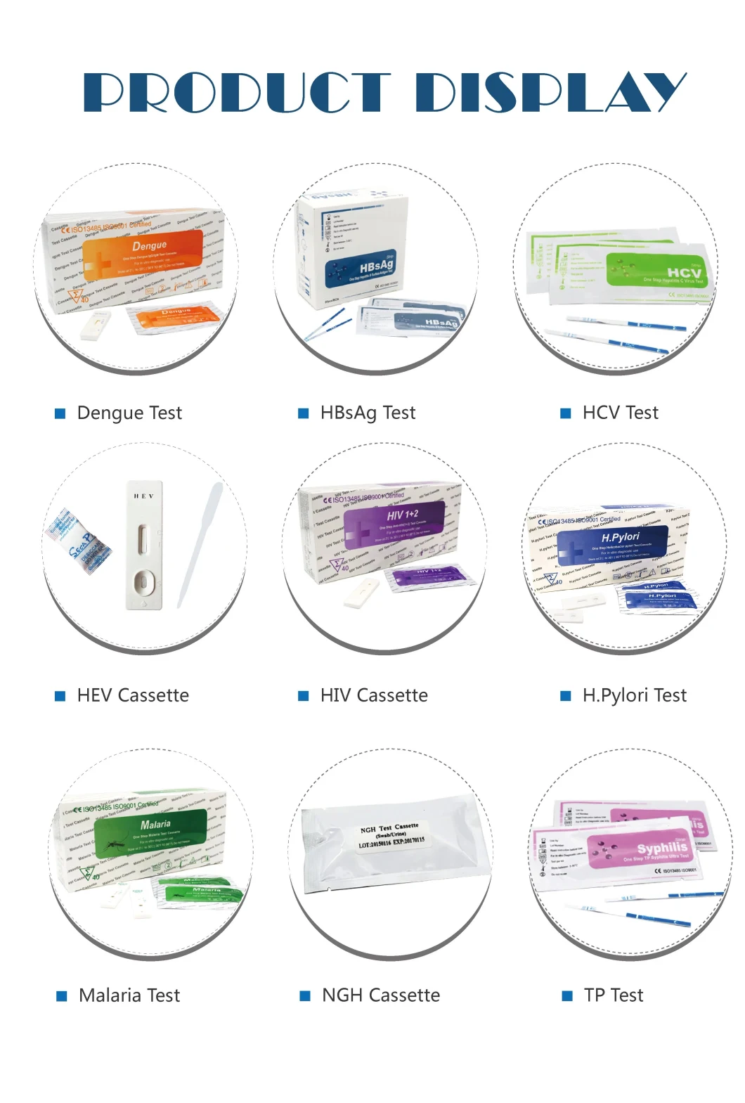 Rapid Test of Human Infectious Disease Dengue Ns1 Antigen & Igm/Igg Antibody Test Kit Cassette