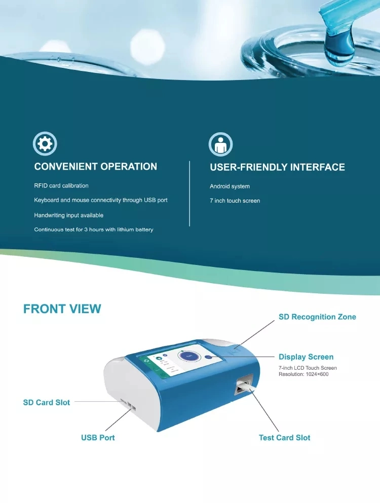 High Quaity T3/T4/Tsh/D Dimer/Ckmb/Crp/Hba1c/Vitamin D Test Immunofluorescence Quantitative Analyzer (THR-AC1100)