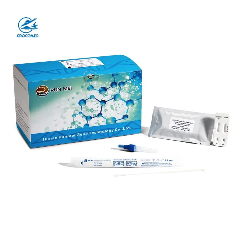 Runmei CE Certificated Igg/Igm Rapid Test Kit Antibody Colloidal Gold Test Kit One Step Human Infectious Disease Dengue Ns1 Antigen & Igm/Igg Antibody Test Kit