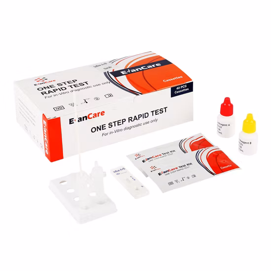 Kit diagnostico rapido con tampone influenza a/B, kit test rapido antigene