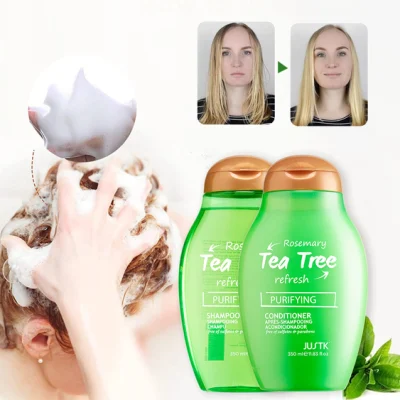 Justk Cina all'ingrosso Shampoo per capelli antiforfora antiprurito e antinfiammatorio con olio di melaleuca biologico