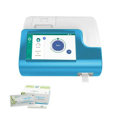 Analizzatore quantitativo Poct per immunofluorescenza T3/T4/Tsh/D dimero/Ckmb/Crp/Hba1c/vitamina D Touch Screen Getein1100