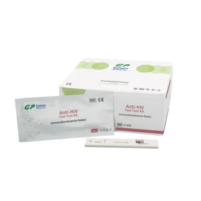 Kit di test rapido disponibile direttamente dalla fabbrica per la rilevazione di malattie infettive con antigeni e anticorpi contro il virus dell'immunodeficienza umana (HIV).